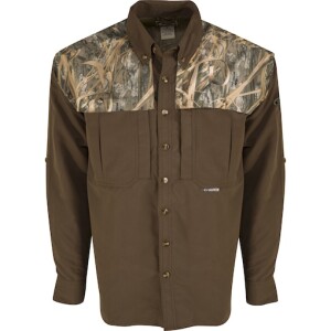 Drake Waterfowl EST L/S Wingshooters Shirt (2-Tone)