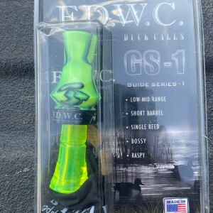 FDWC GS-1 Molded Acrylic Duck Call (Chartreuse/Black Swirl)