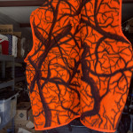 Cabela's Blaze Orange/Camo Fleece Hunting Vest