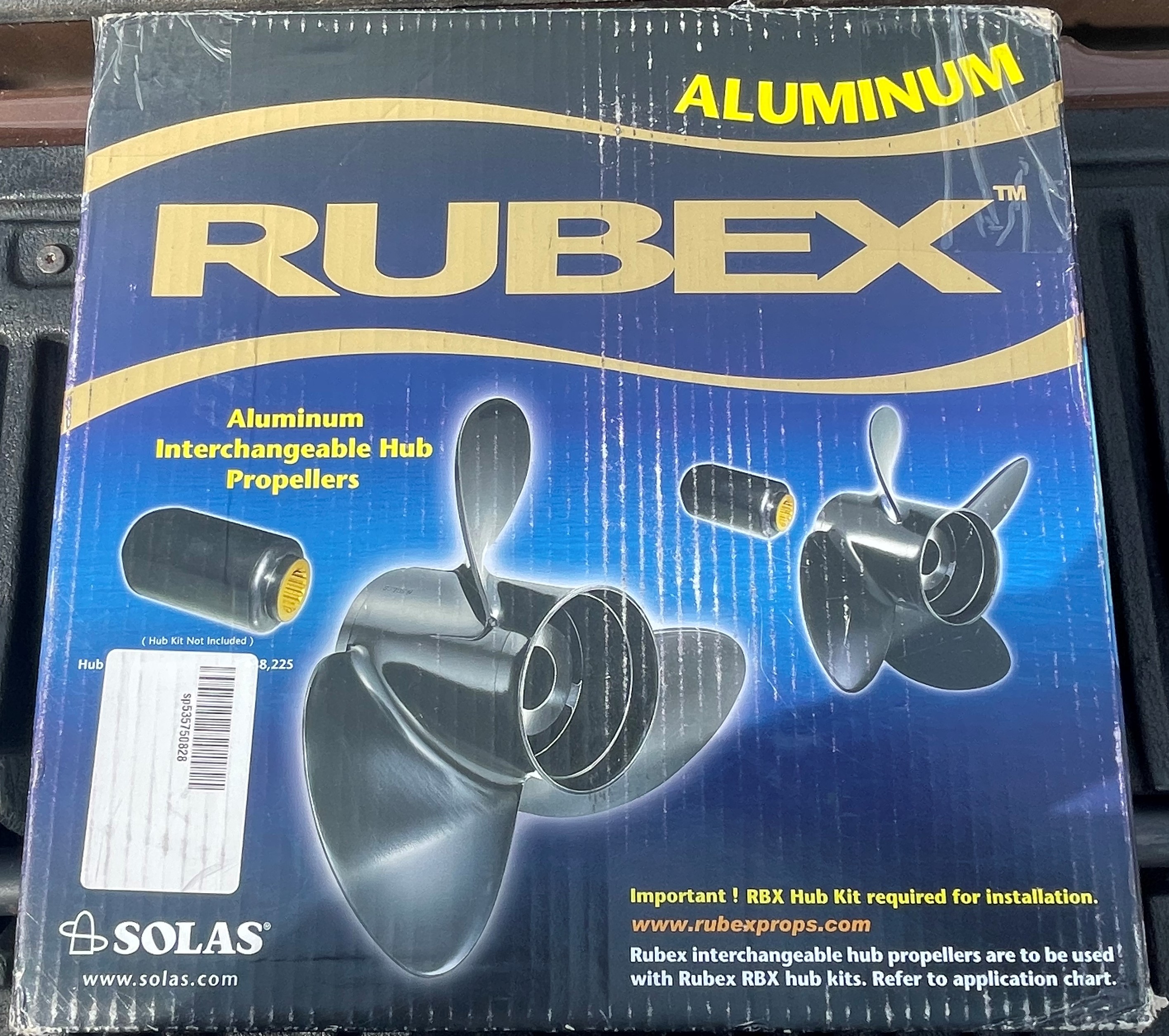 SOLAS 9411-132-19 Rubex 3 Aluminum 3 Blade-RH, 13.2" Diameter, 19" Pitch