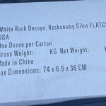 White Rock Decoys 2D Flocked Head Rockonomy Silhouettes (1 Dozen)