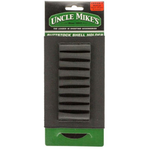 Uncle Mikes Buttstock Rifle Open Style Kodra Shell Holder Black