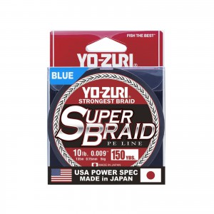 Yo-Zuri Super Braid 150 yard Spool Blue 10 Pound Line