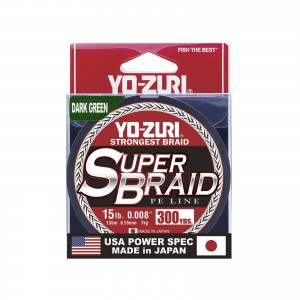 Yo-Zuri Super Braid 300 yard Spool Dark Green 15LB