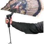 MOJO Outdoors Fatal Fan Turkey Hunting Decoy, Realistic Artificial Fan with Photo Head Mounted Stake