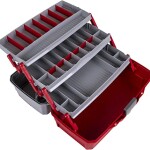 Flambeau Outdoors 3-Tray - Classic Tray Tackle Box - Red/Gray