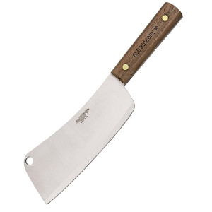 Ontario Cleaver Knife 7.0 in Blade Hardwood Handle